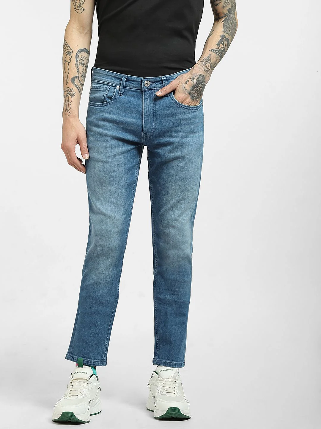 Blue Low Rise Glenn Slim Jeans - Image 2
