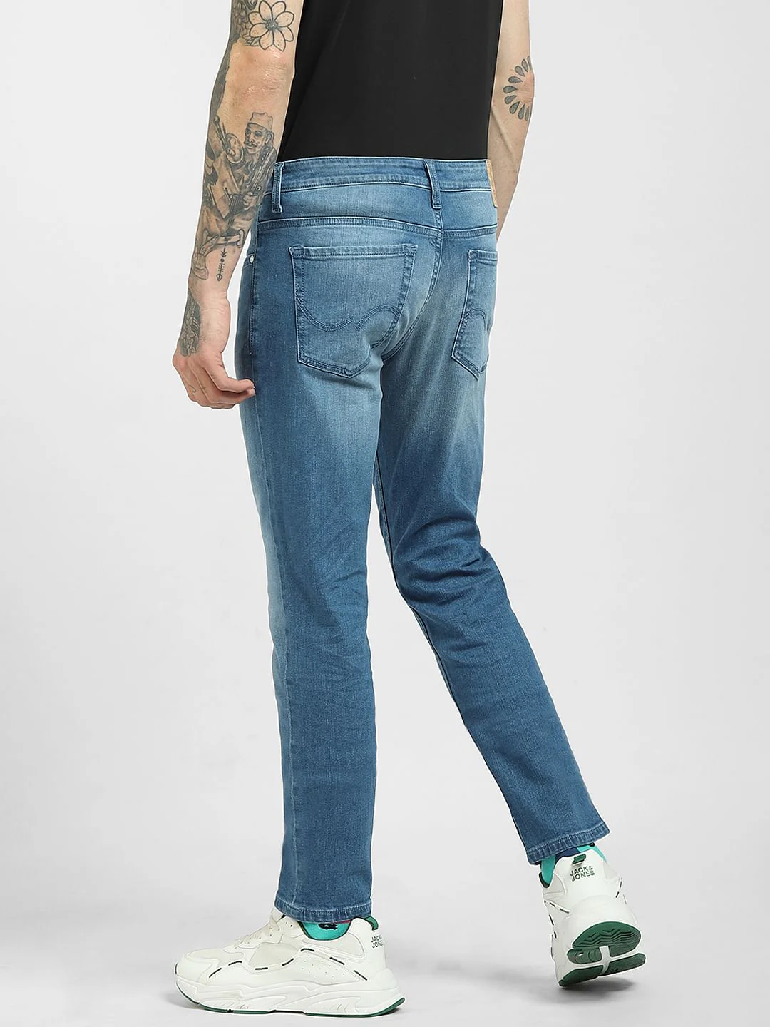 Blue Low Rise Glenn Slim Jeans - Image 4