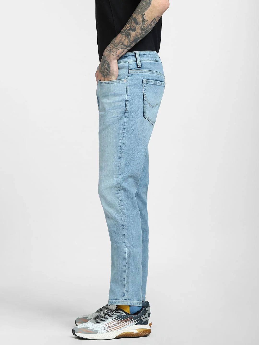 Blue Low Rise Glenn Slim Jeans - Image 3