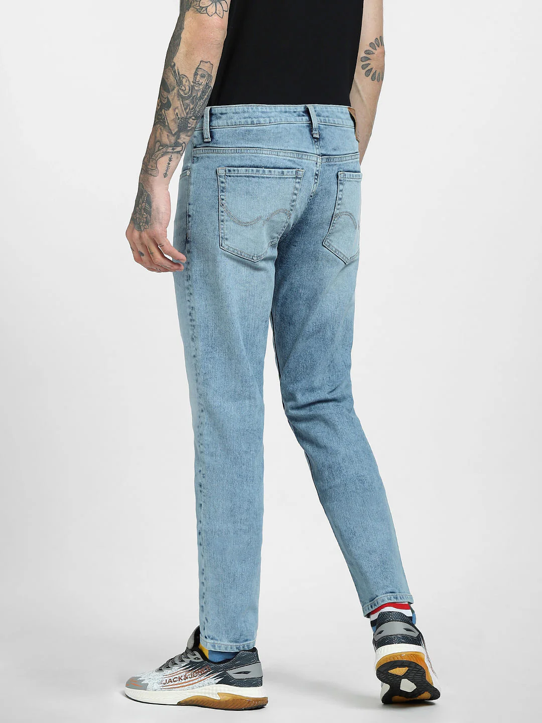 Blue Low Rise Glenn Slim Jeans - Image 4