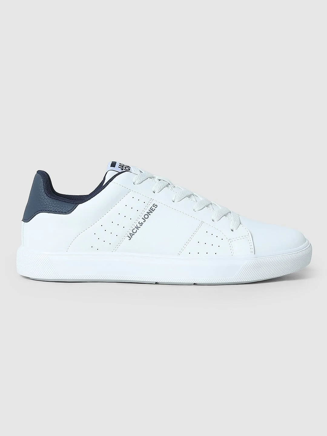 White PU Skater Sneakers - Image 3