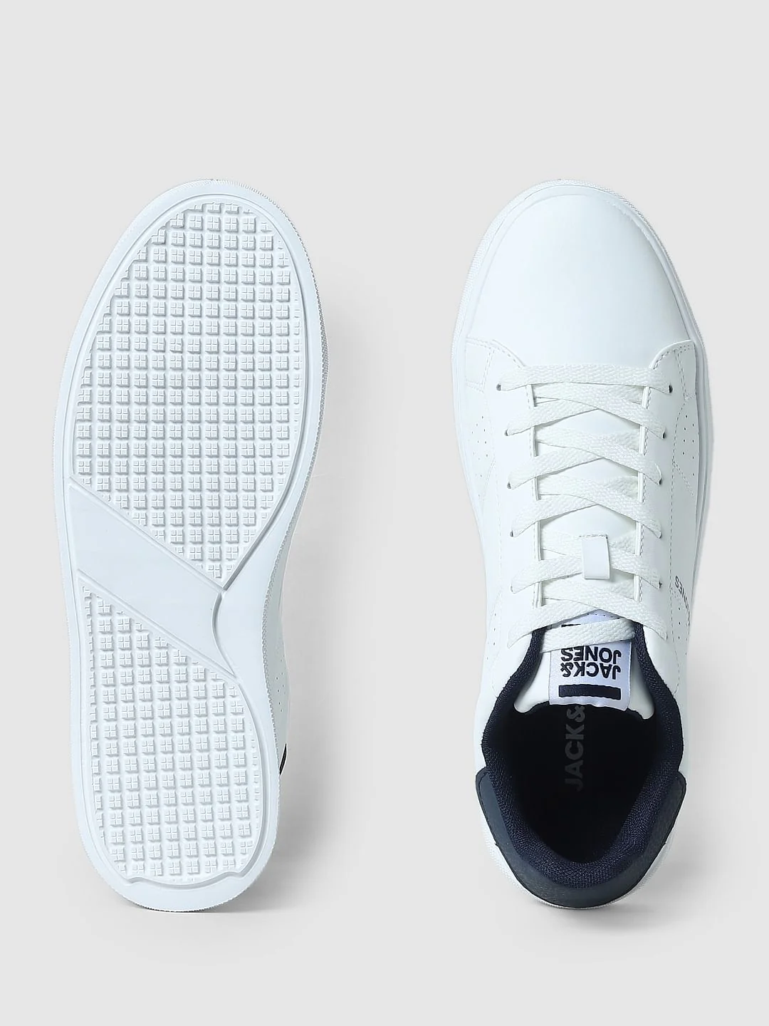 White PU Skater Sneakers - Image 5