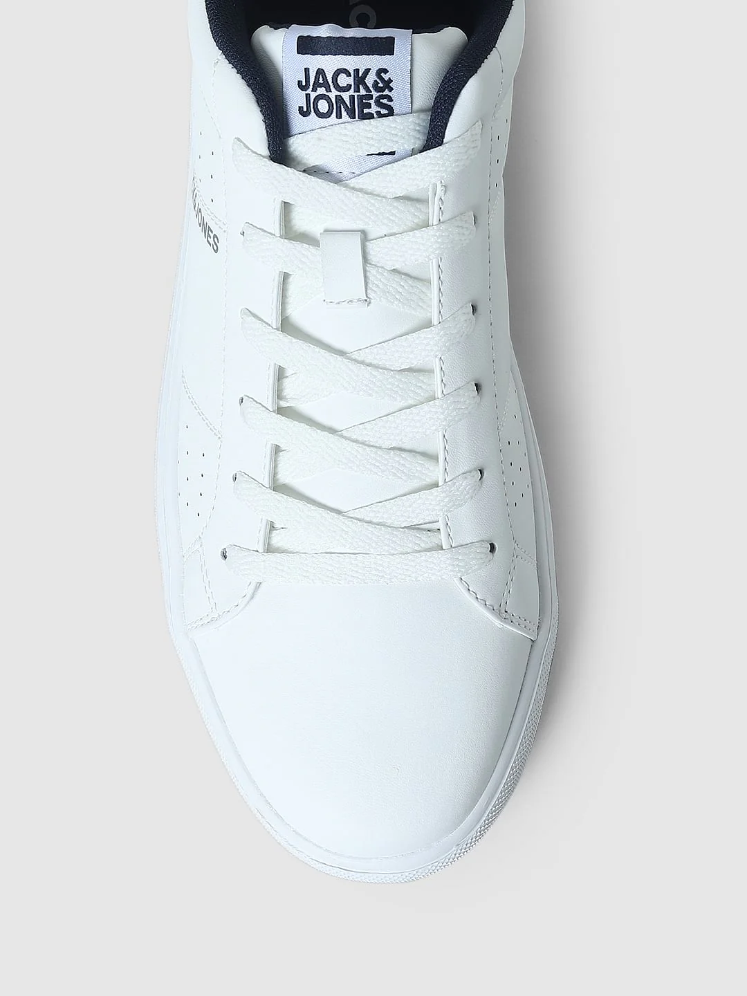 White PU Skater Sneakers - Image 7