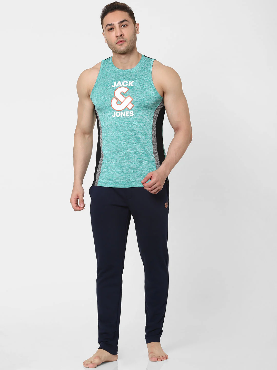 Green Logo Print Vest