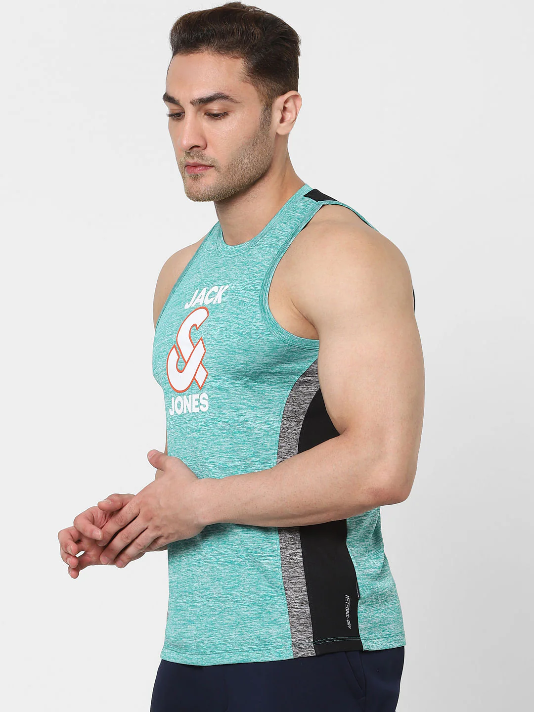 Green Logo Print Vest - Image 3