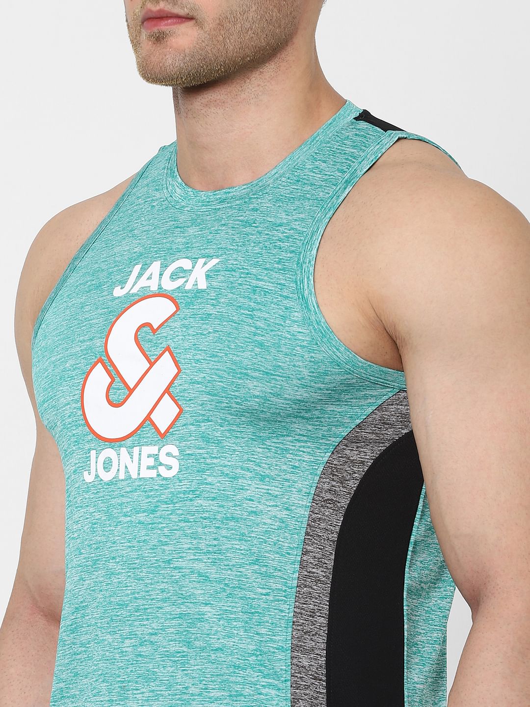 Green Logo Print Vest - Image 5