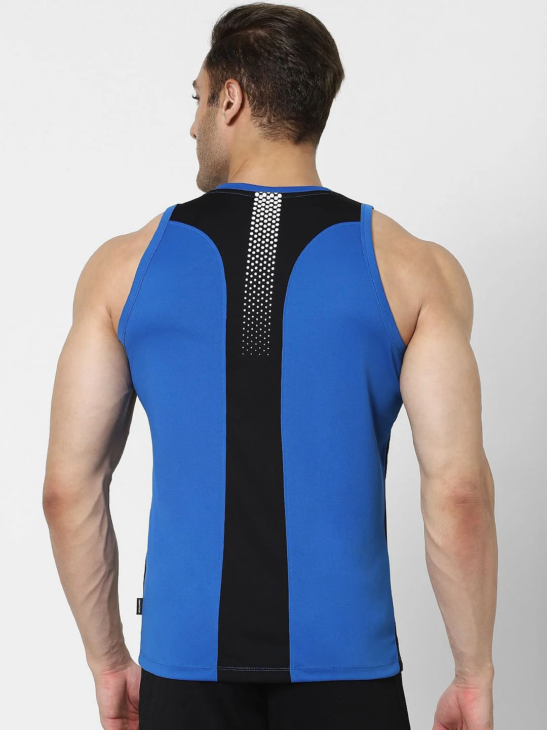 Blue Logo Print Vest - Image 4