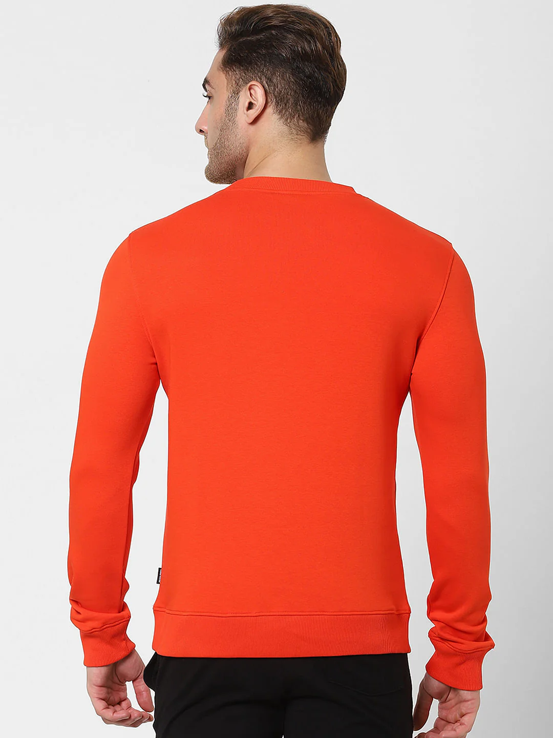 Orange Logo Print Sweatshirt - Image 4