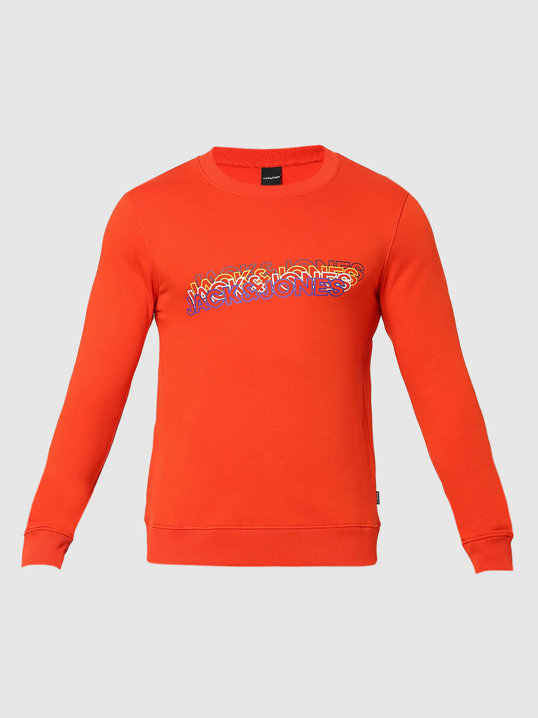 Orange Logo Print Sweatshirt - Image 6