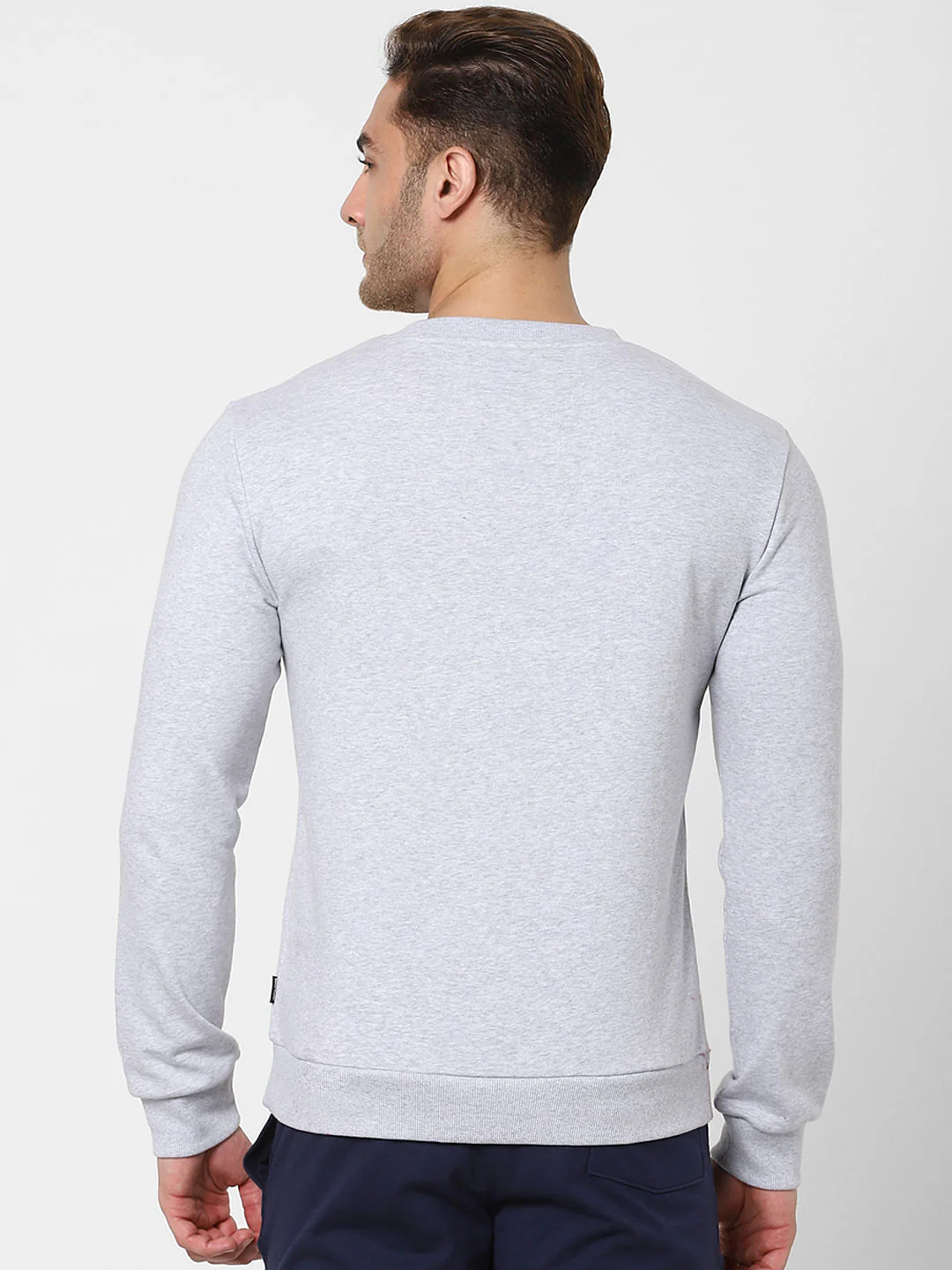 Grey Logo Print Sweatshirt - Image 4