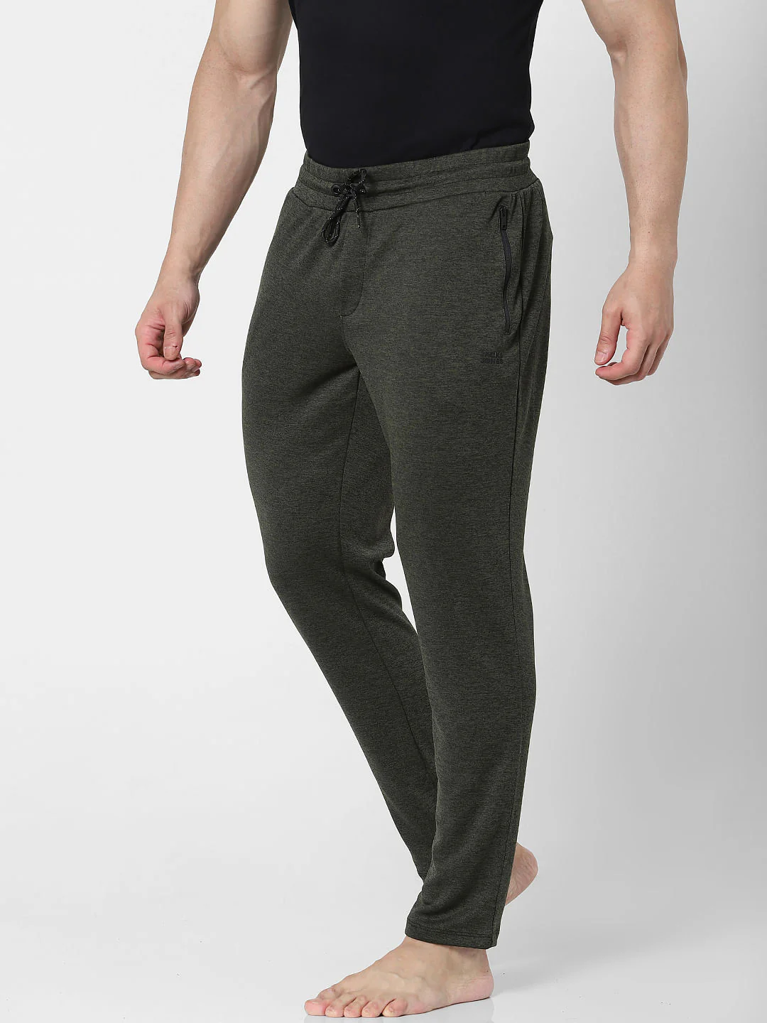 Green Mid Rise Trackpants - Image 3