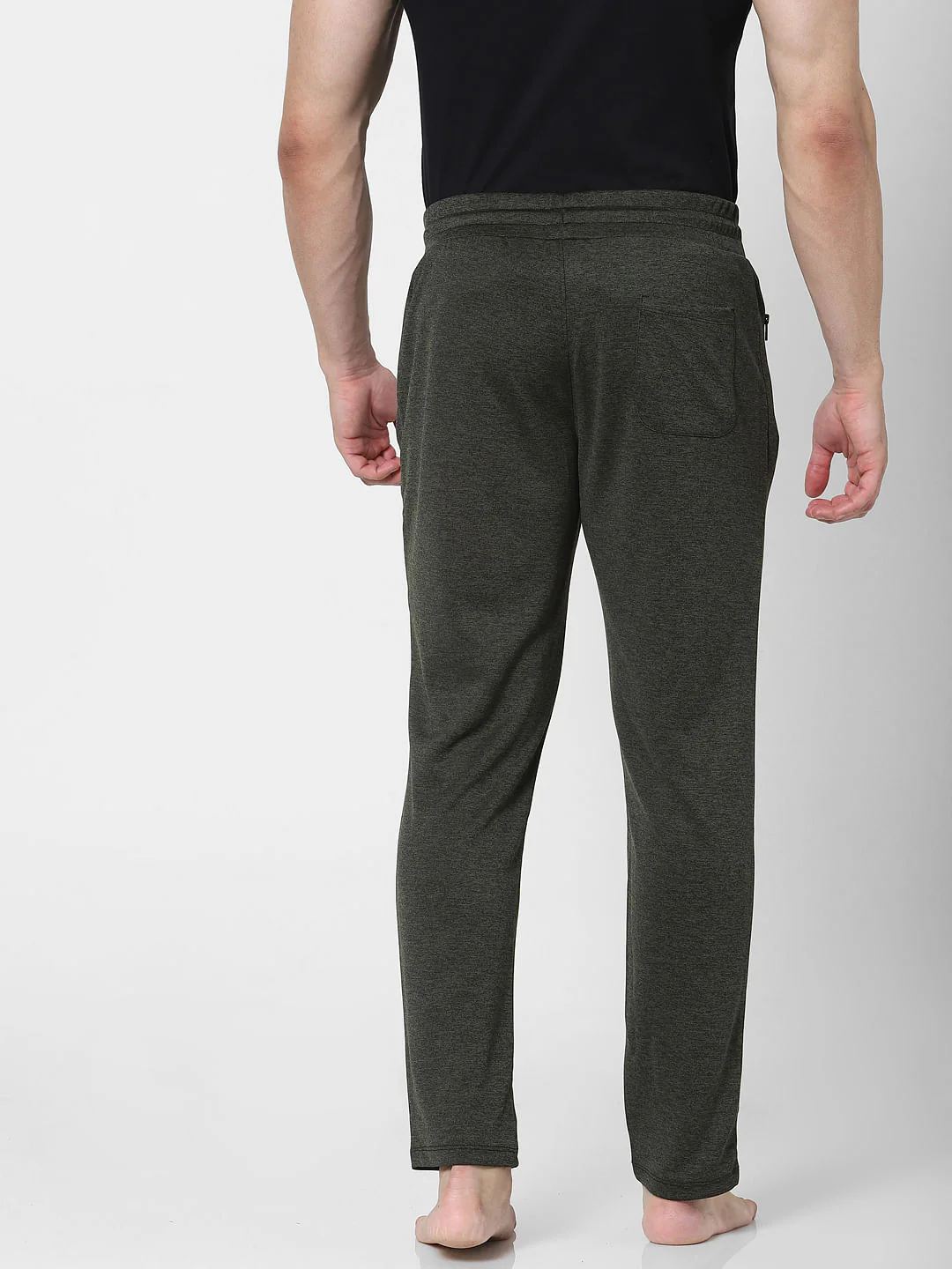 Green Mid Rise Trackpants - Image 4