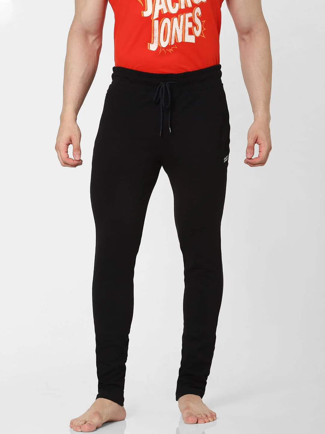 Black Mid Rise Trackpants - Image 2