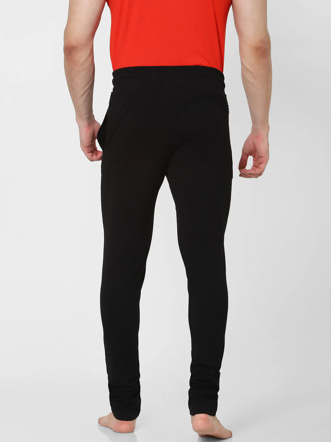 Black Mid Rise Trackpants - Image 4