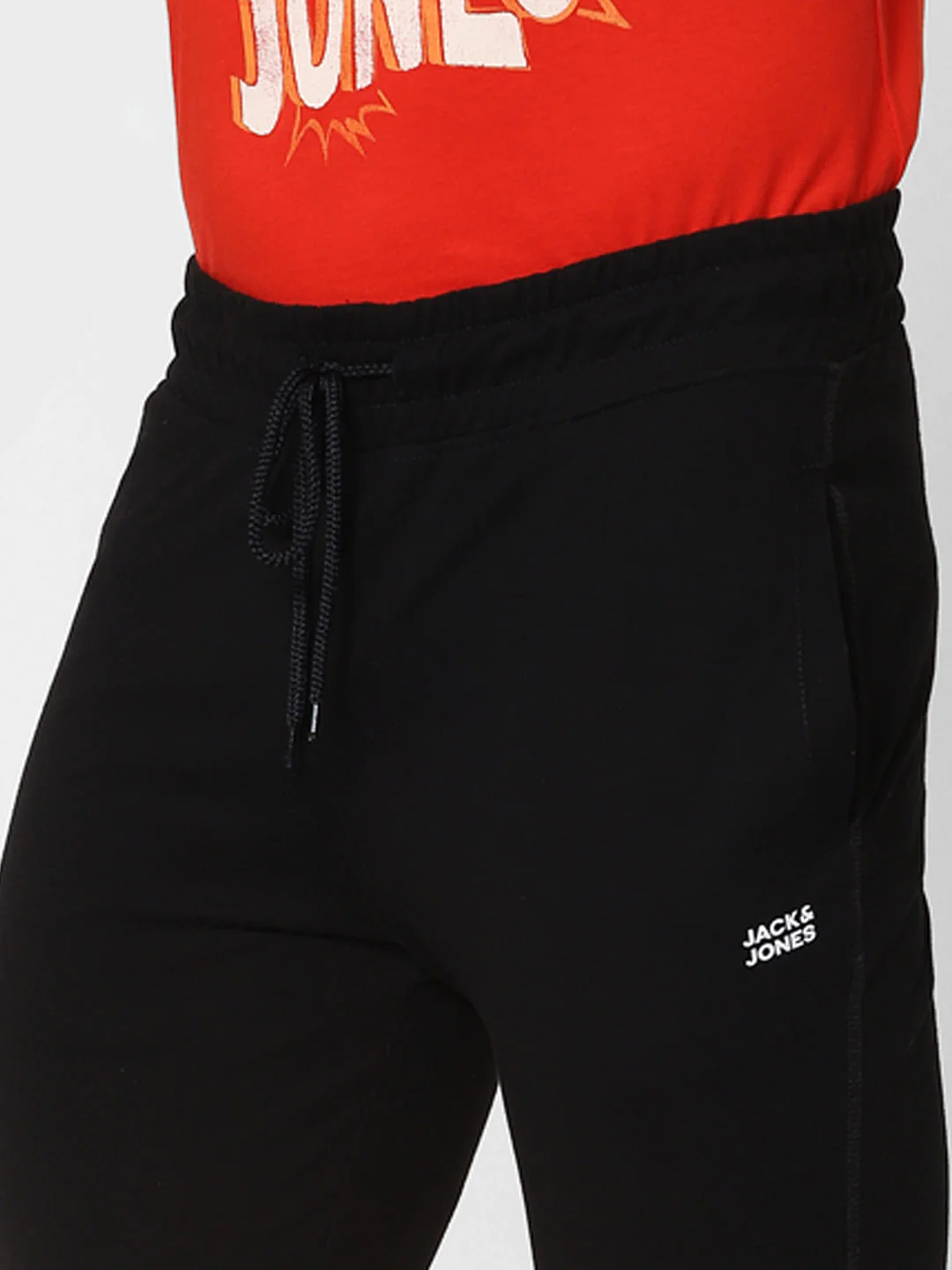 Black Mid Rise Trackpants - Image 5