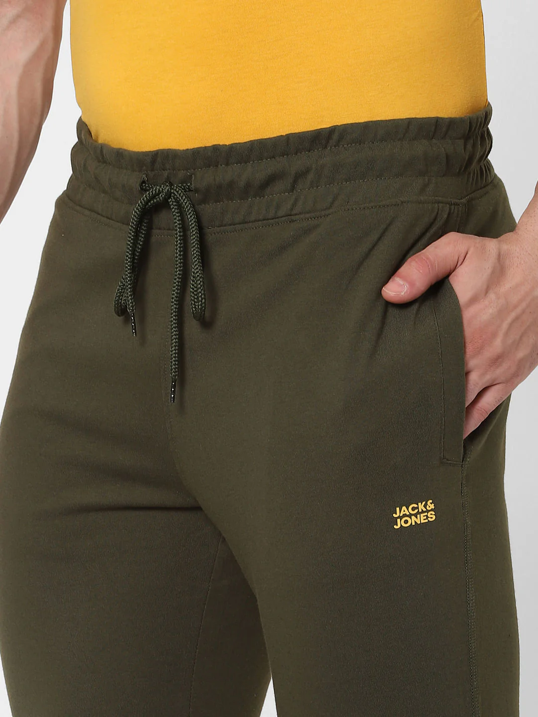 Olive Green Mid Rise Trackpants - Image 5