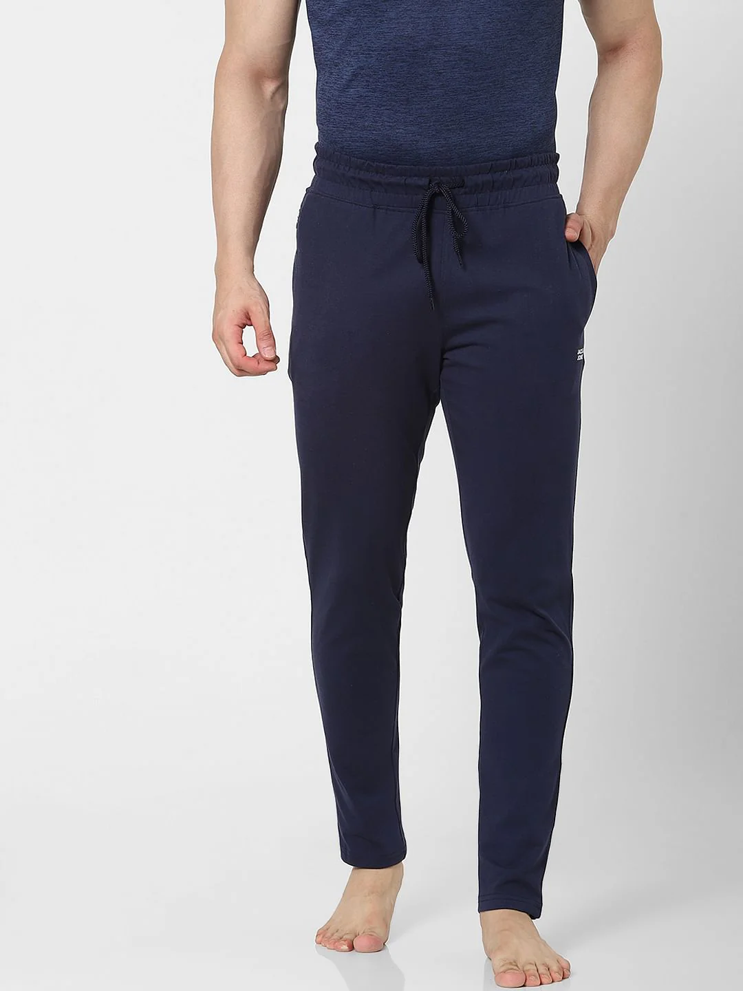 Blue Mid Rise Trackpants - Image 2