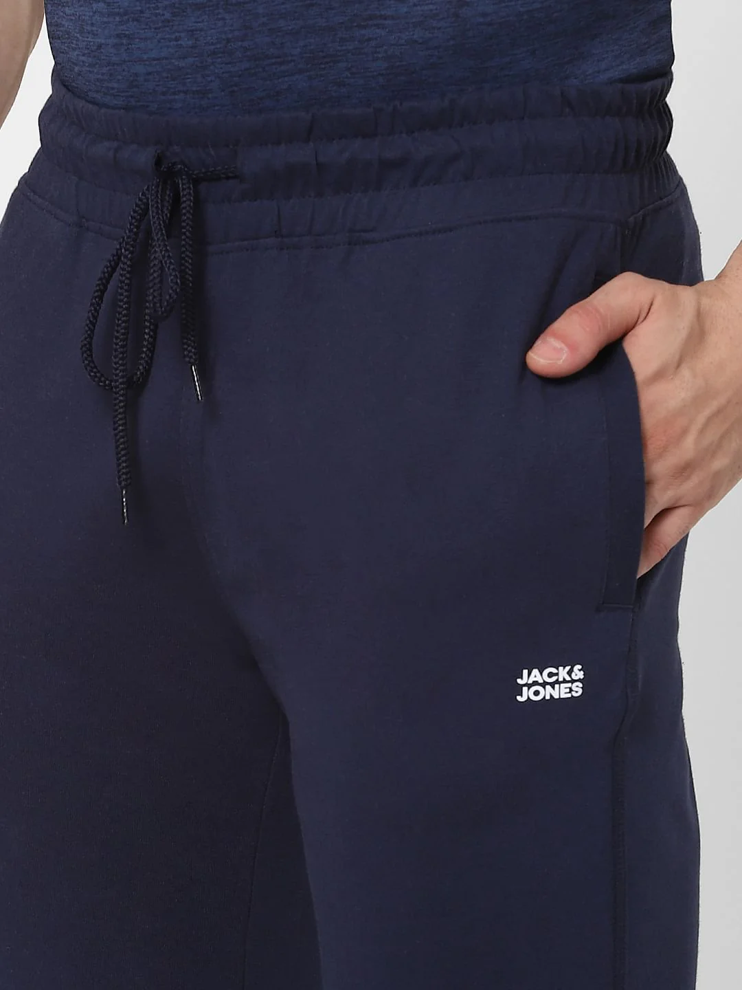 Blue Mid Rise Trackpants - Image 5
