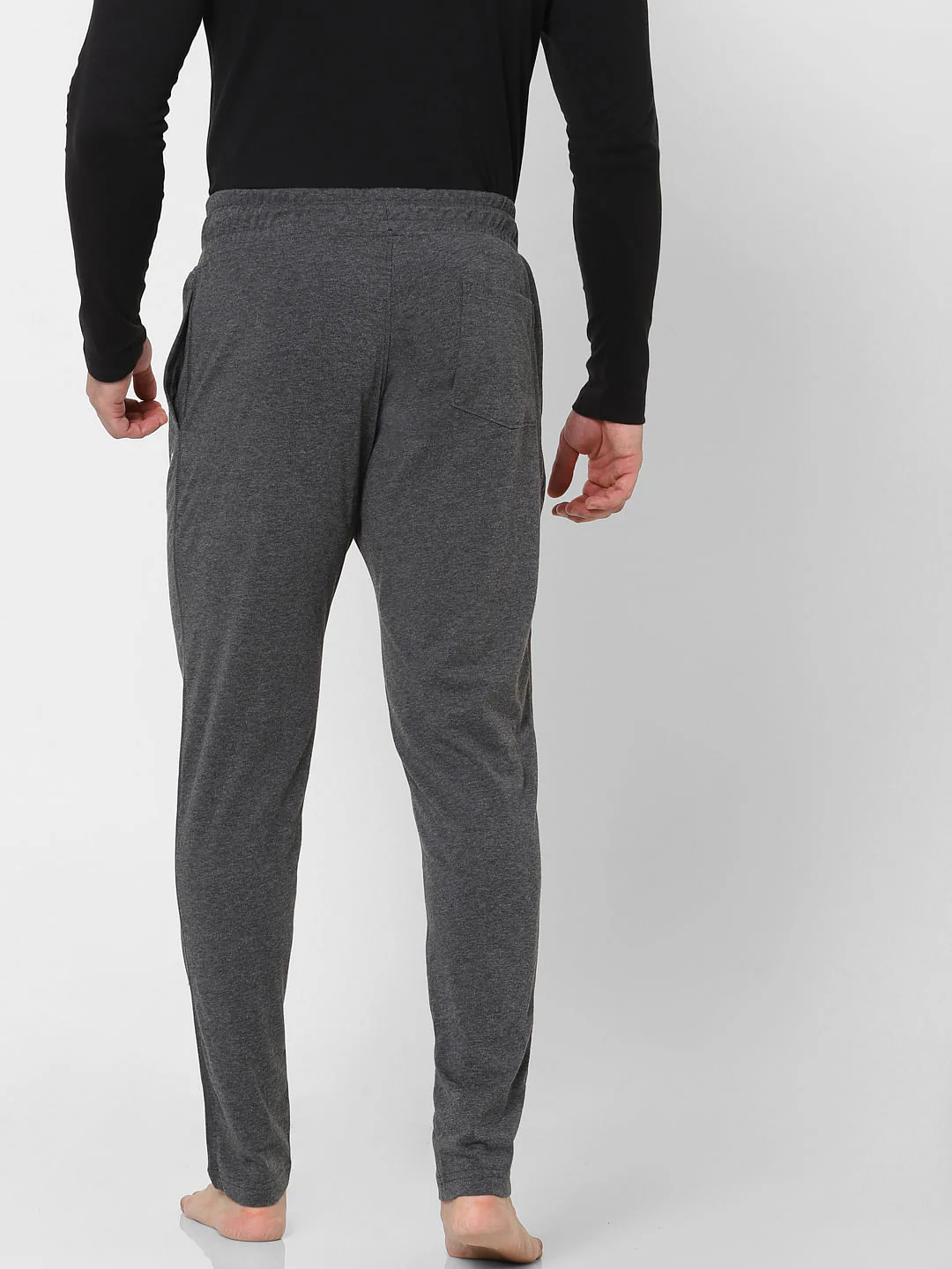 Grey Mid Rise Sweatpants - Image 4