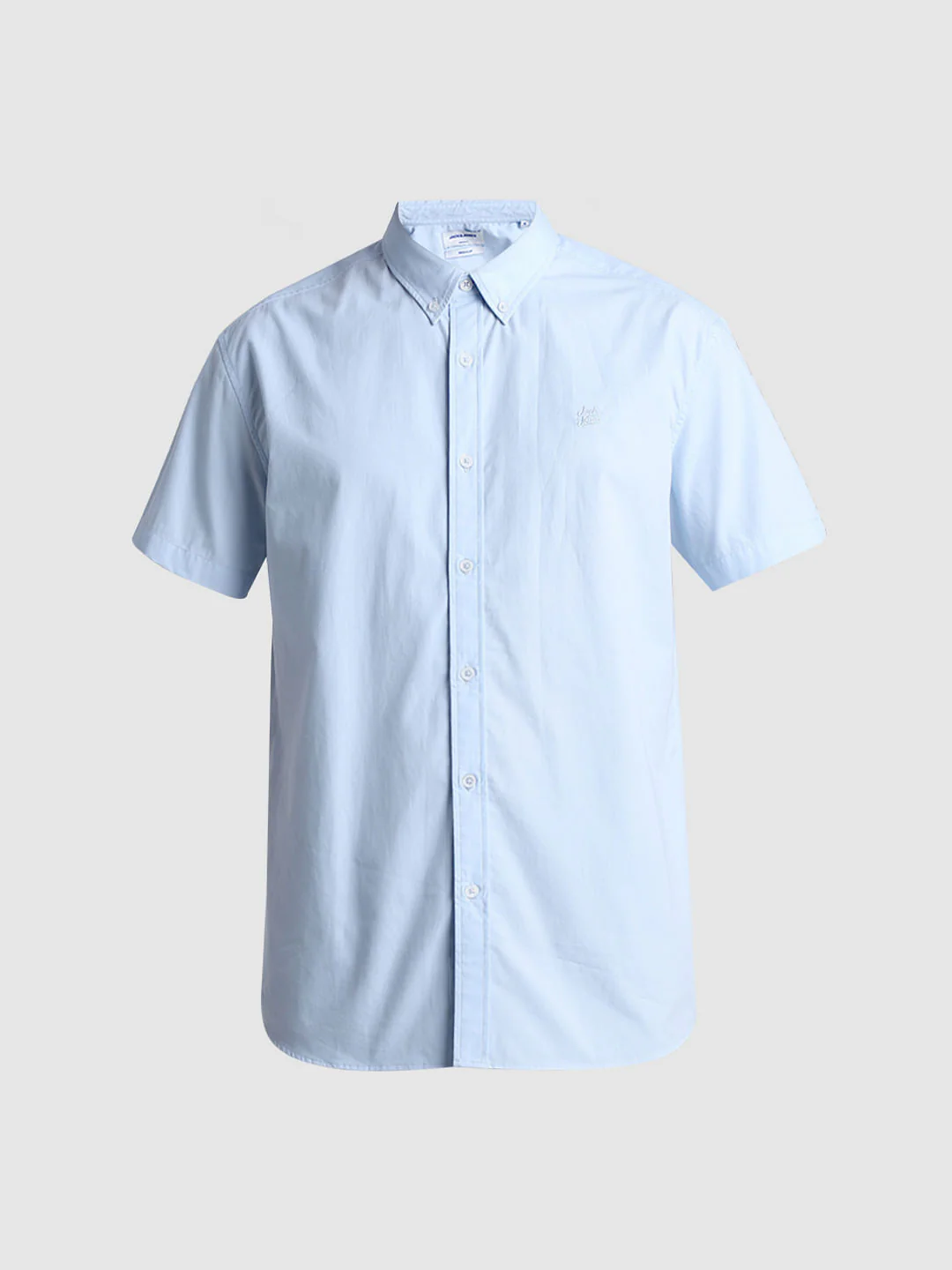 Blue Cotton Short Sleeves Shirt - Image 7