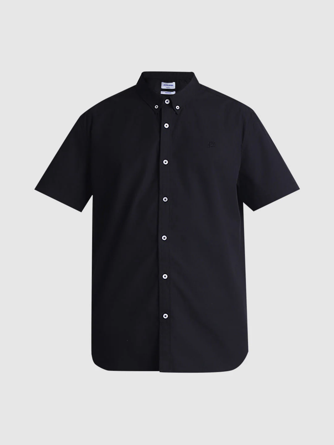 Black Cotton Short Sleeves Shirt - Image 7