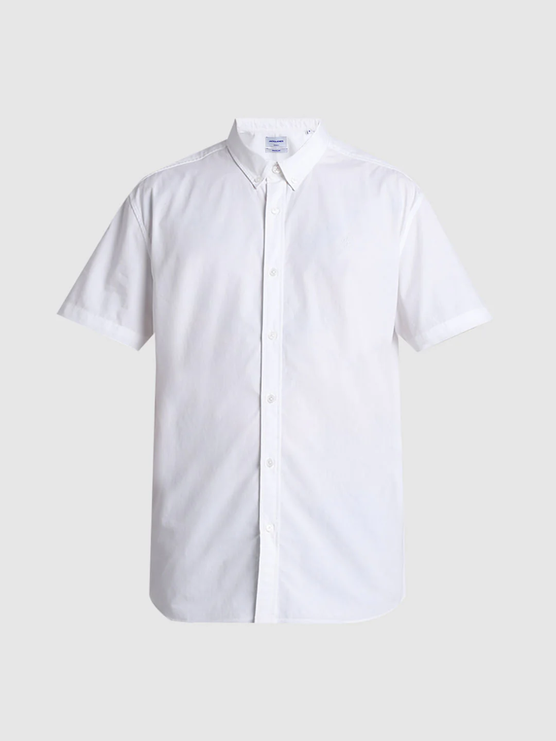 White Cotton Short Sleeves Shirt - Image 7