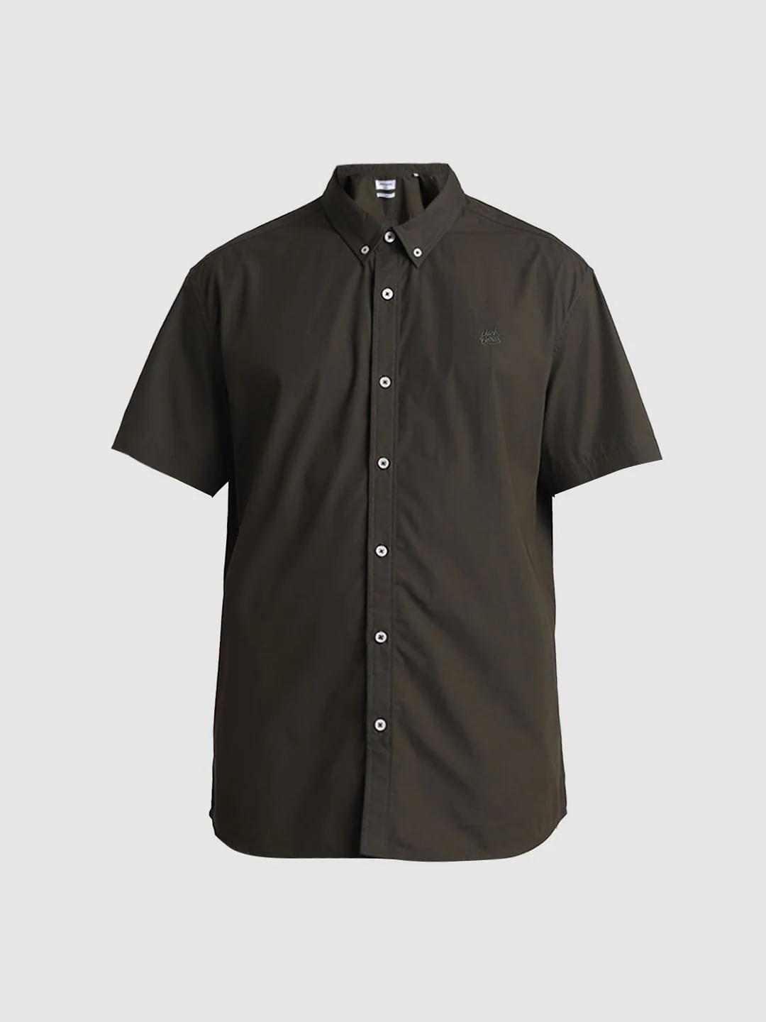 Dark Green Cotton Short Sleeves Shirt - Image 7