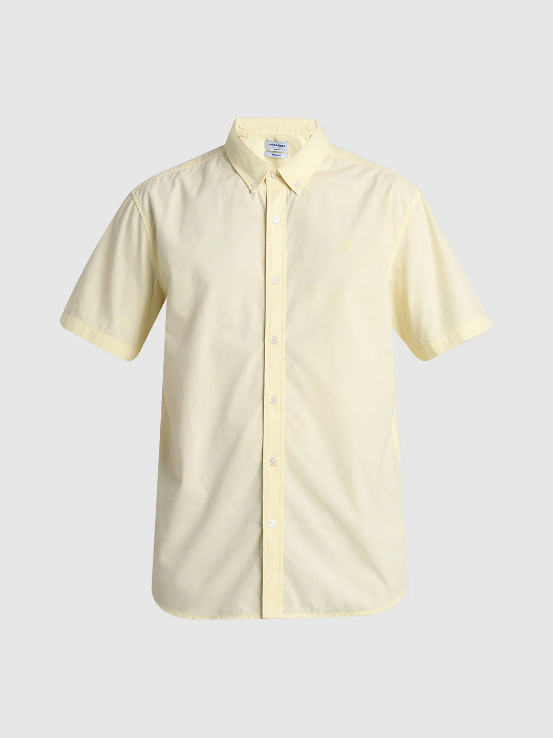 Yellow Cotton Short Sleeves Shirt - Image 7
