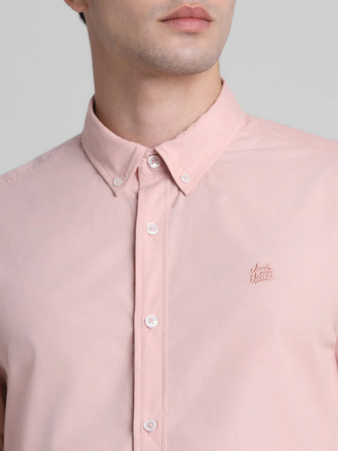 Pink Cotton Full Sleeves Shirt - Image 5