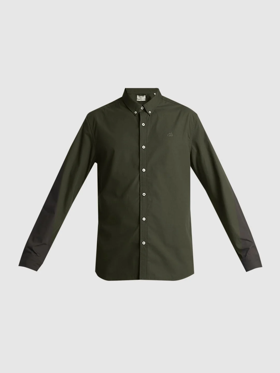 Green Cotton Full Sleeves Shirt - Image 7