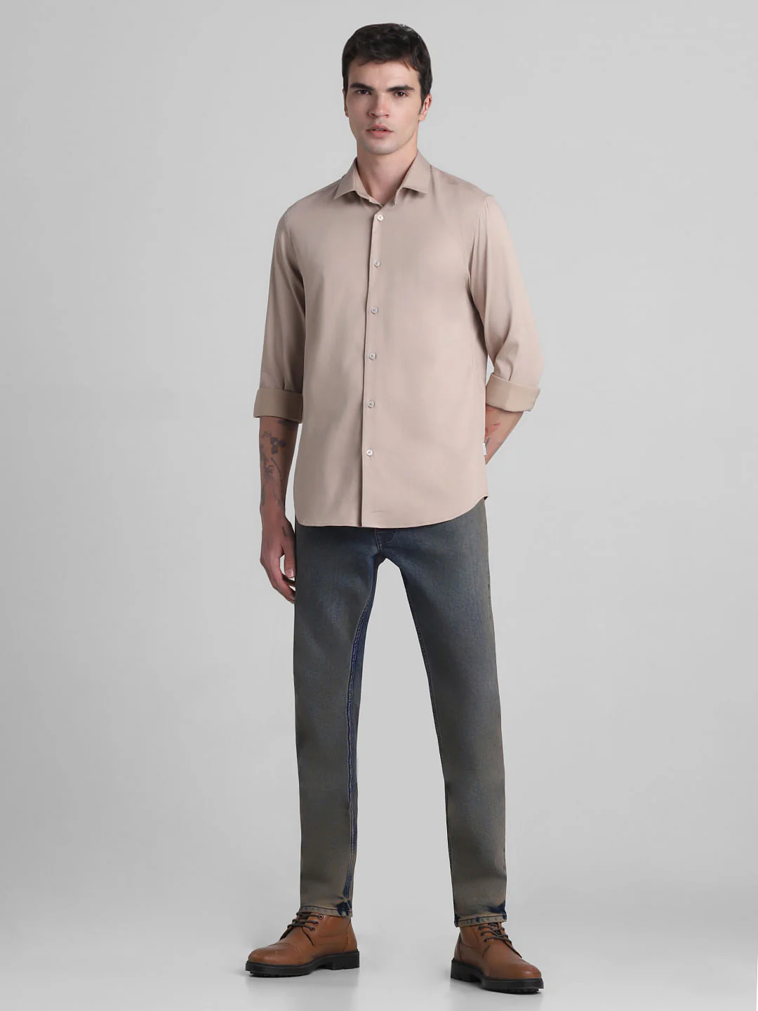Brown Formal Full Sleeves Shirt - Image 6