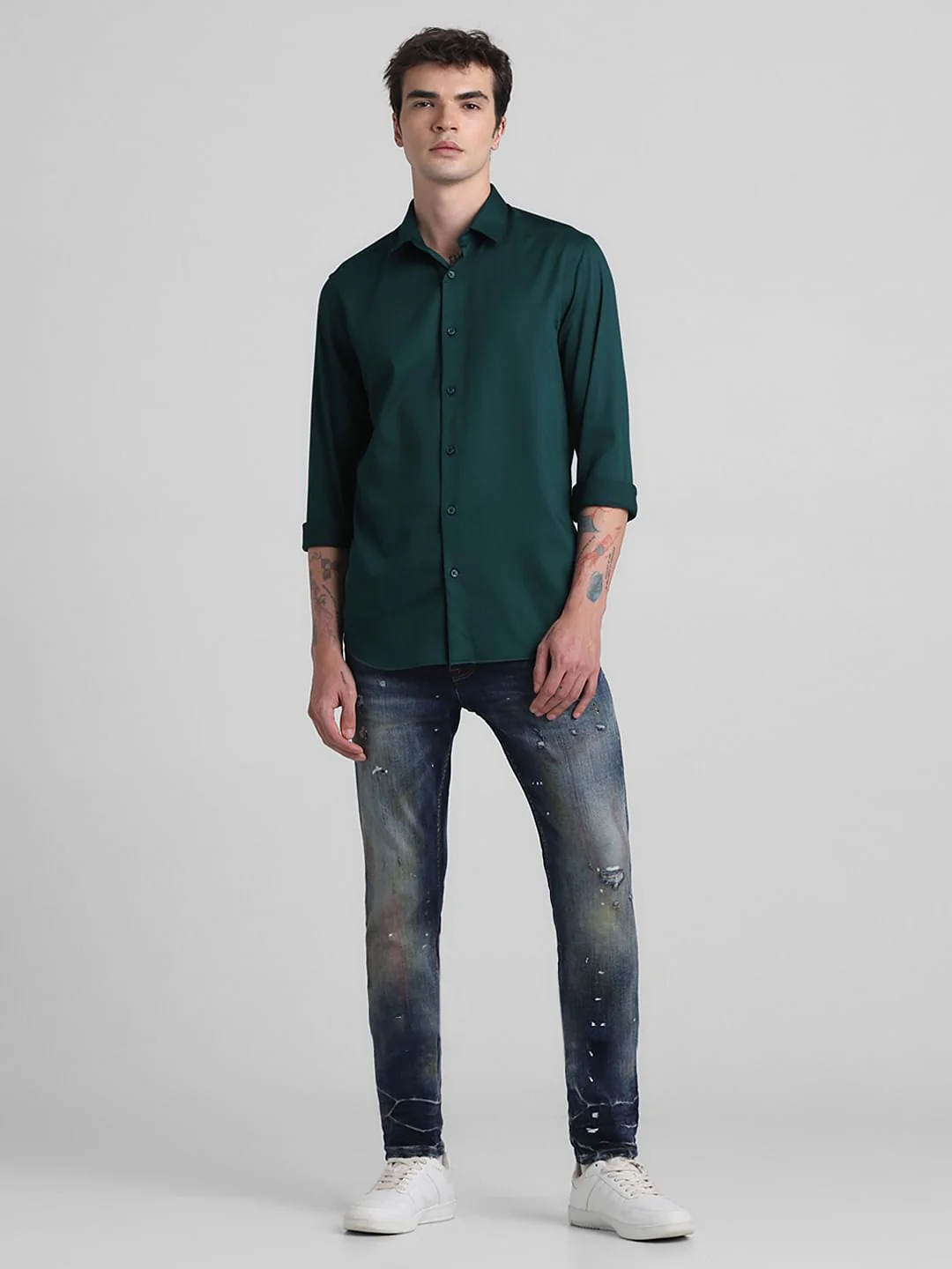 Dark Blue Full Sleeves Shirt - Image 6