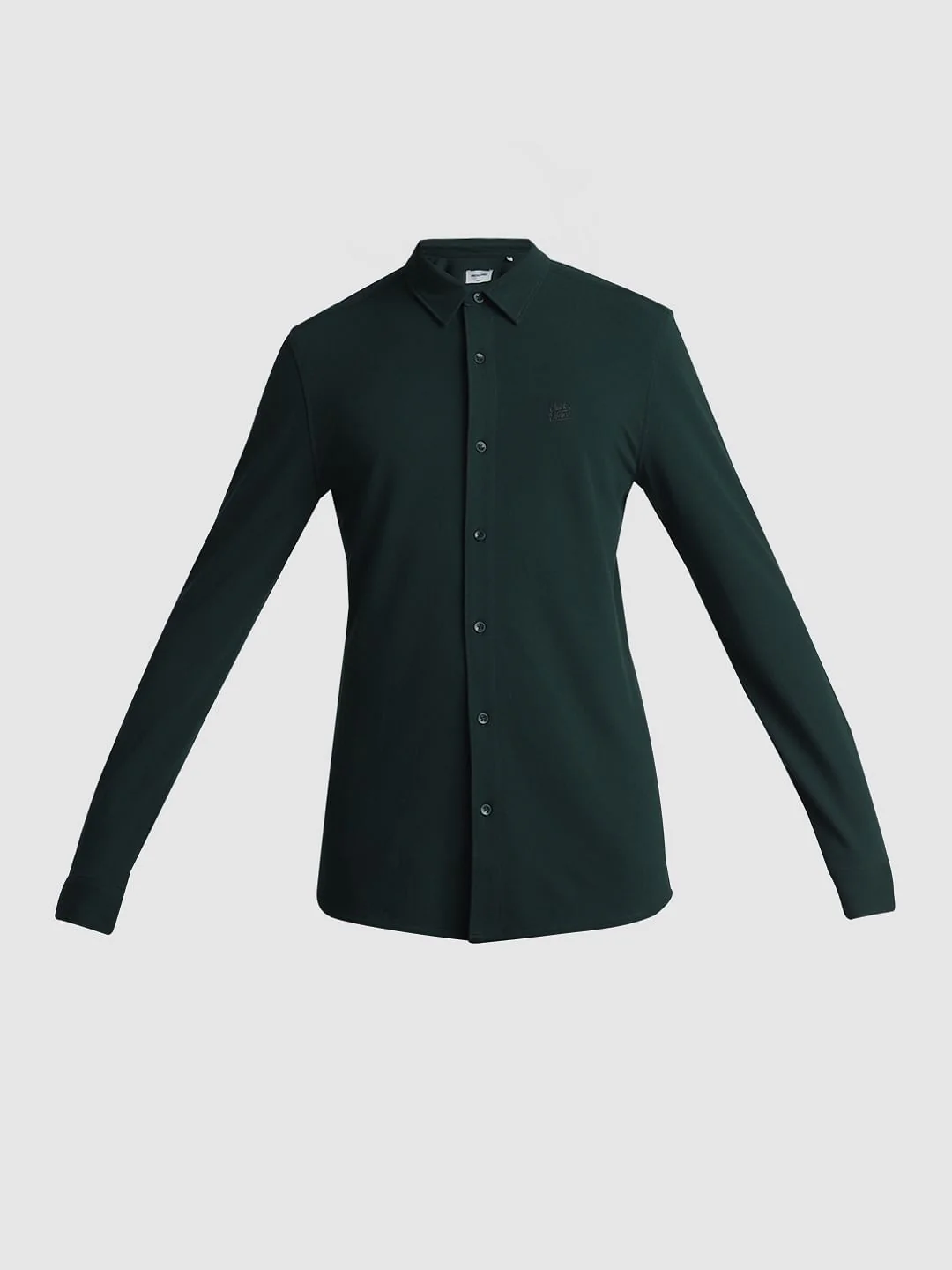 Green Knitted Full Sleeves Shirt - Image 7
