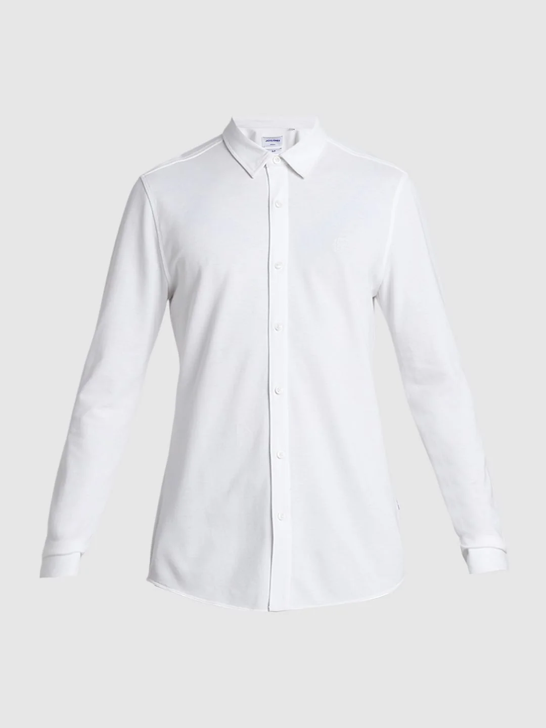 White Knit Full Sleeves Shirt - Image 7