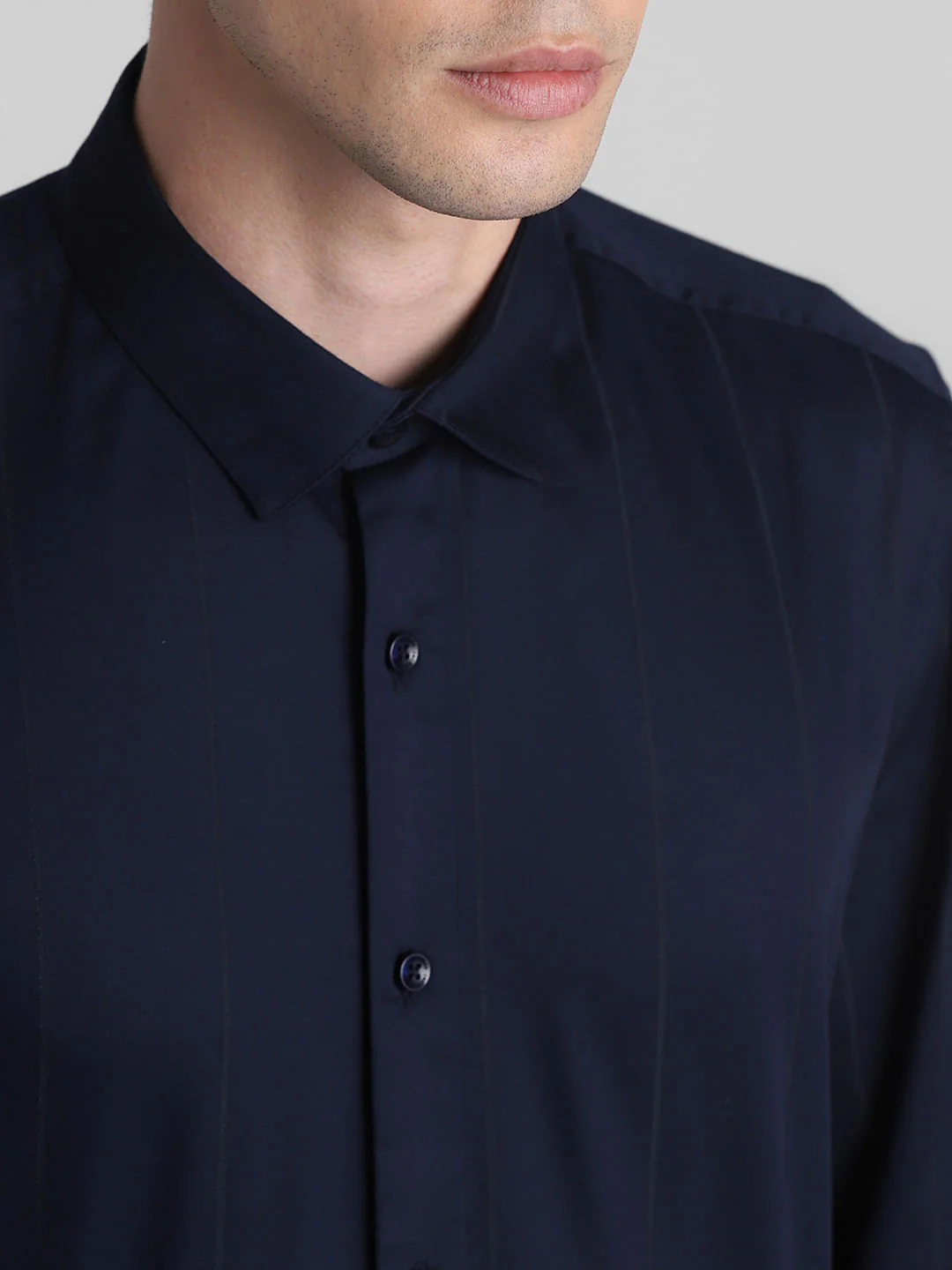 Dark Blue Full Sleeves Shirt - Image 5