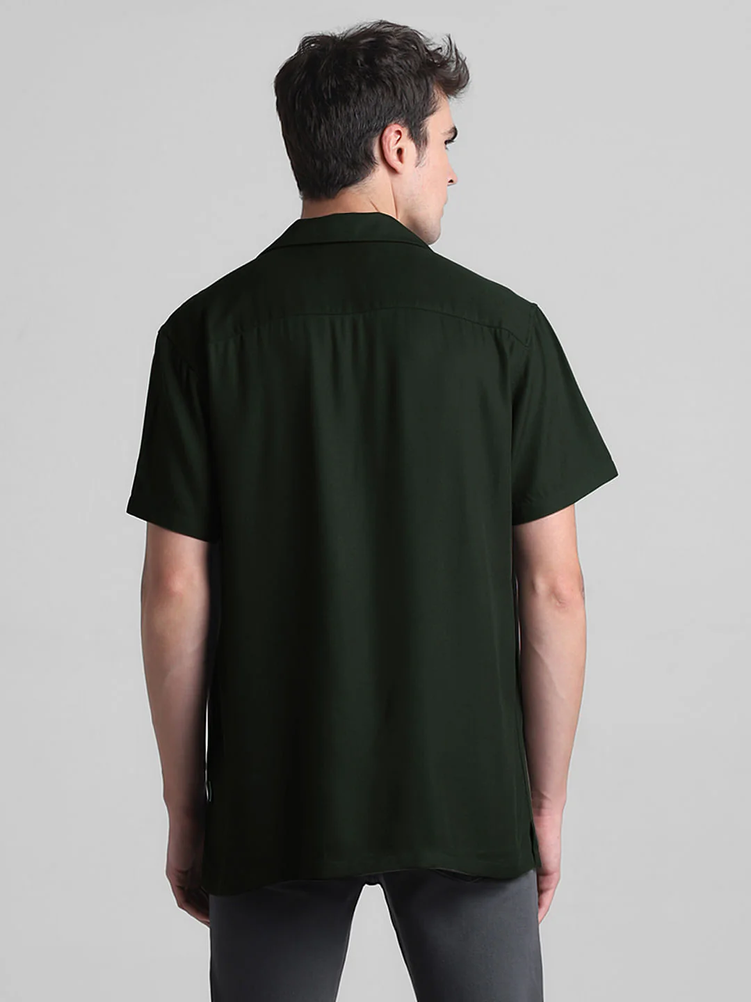 Dark Green Short Sleeves Shirt - Image 4