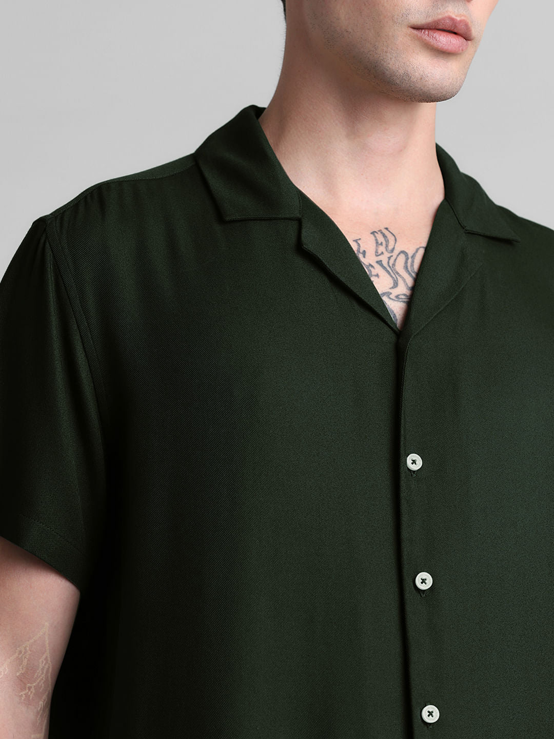 Dark Green Short Sleeves Shirt - Image 5