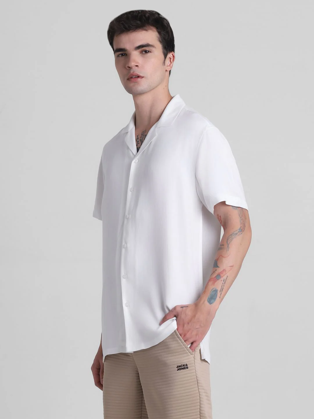 White Short Sleeves Shirt - Image 3