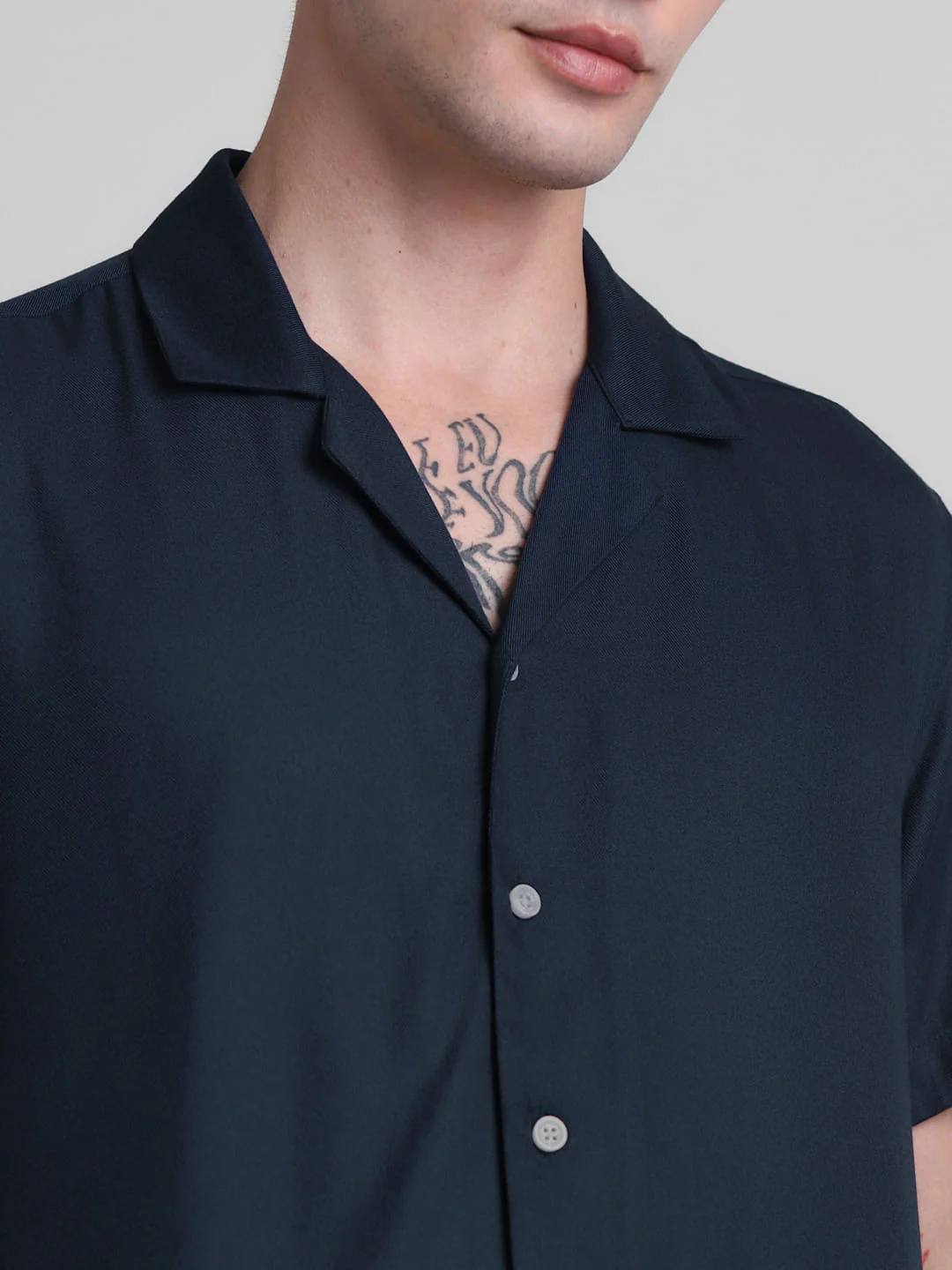 Dark Blue Short Sleeves Shirt - Image 5