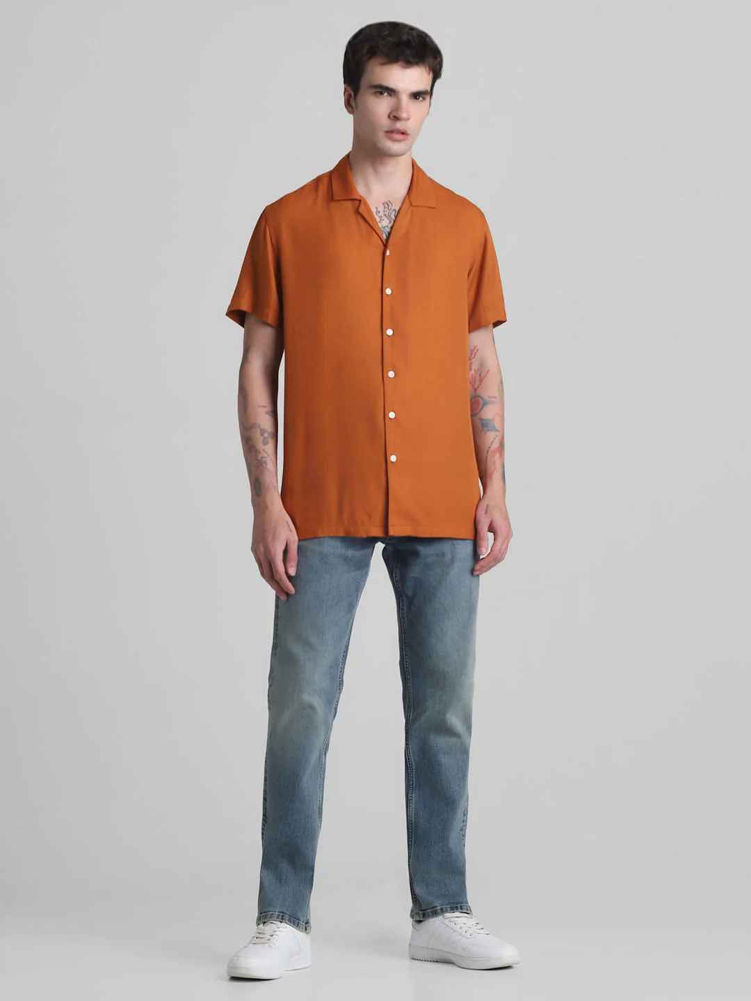Brown Short Sleeves Shirt - Image 6