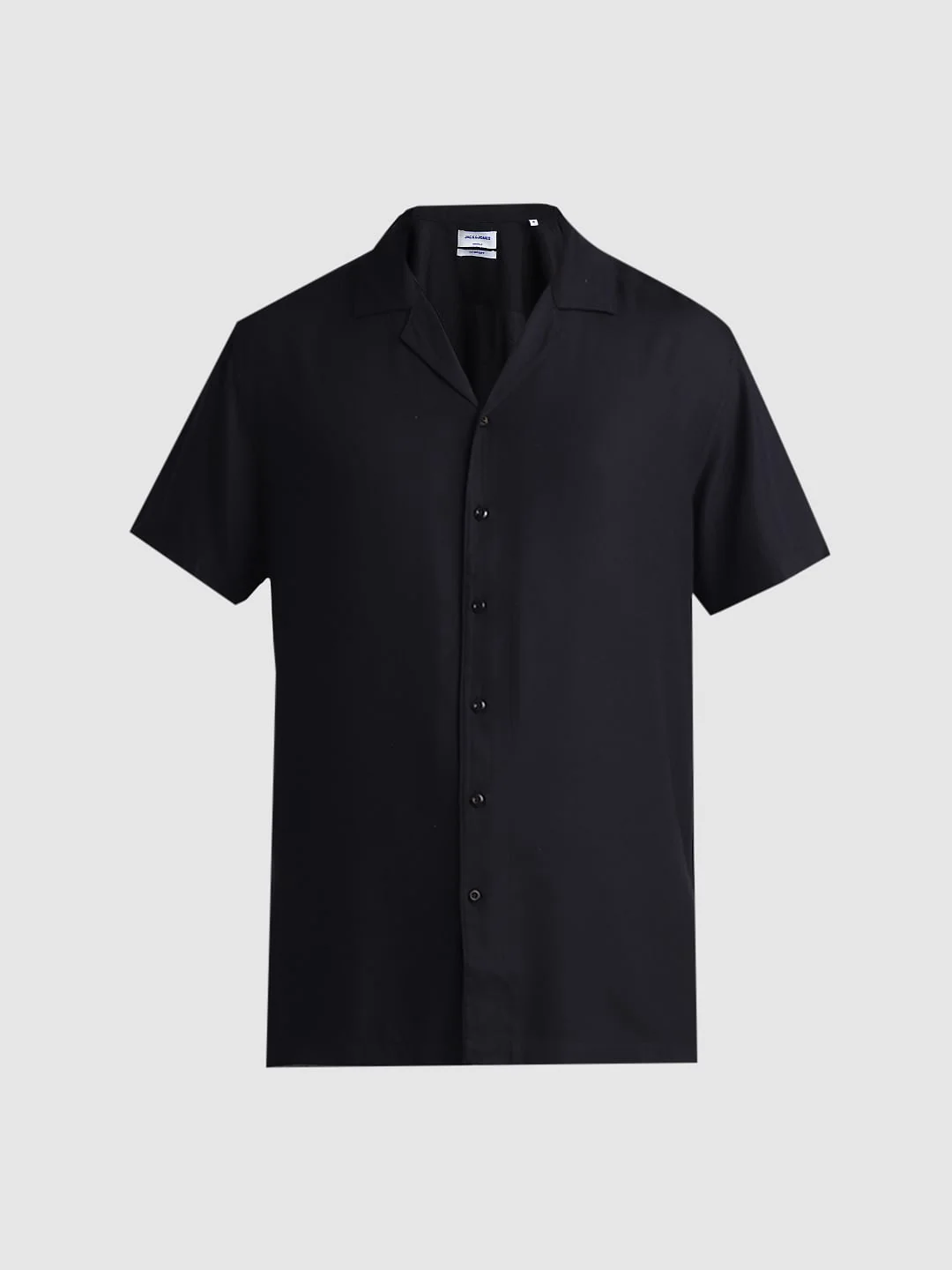 Black Cotton Short Sleeves Shirt - Image 7