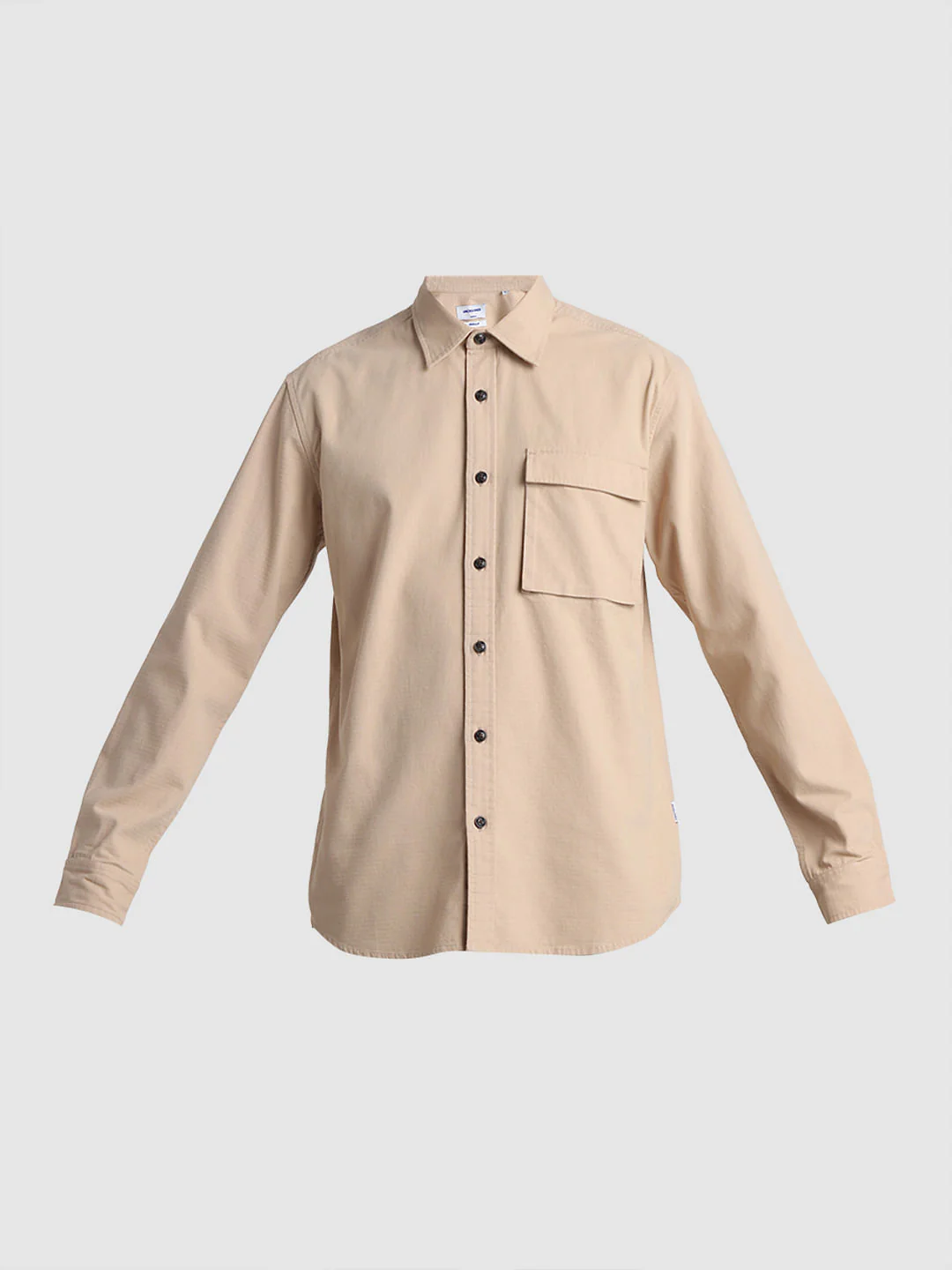 Light Brown Cotton Full Sleeves Shirt - Image 7