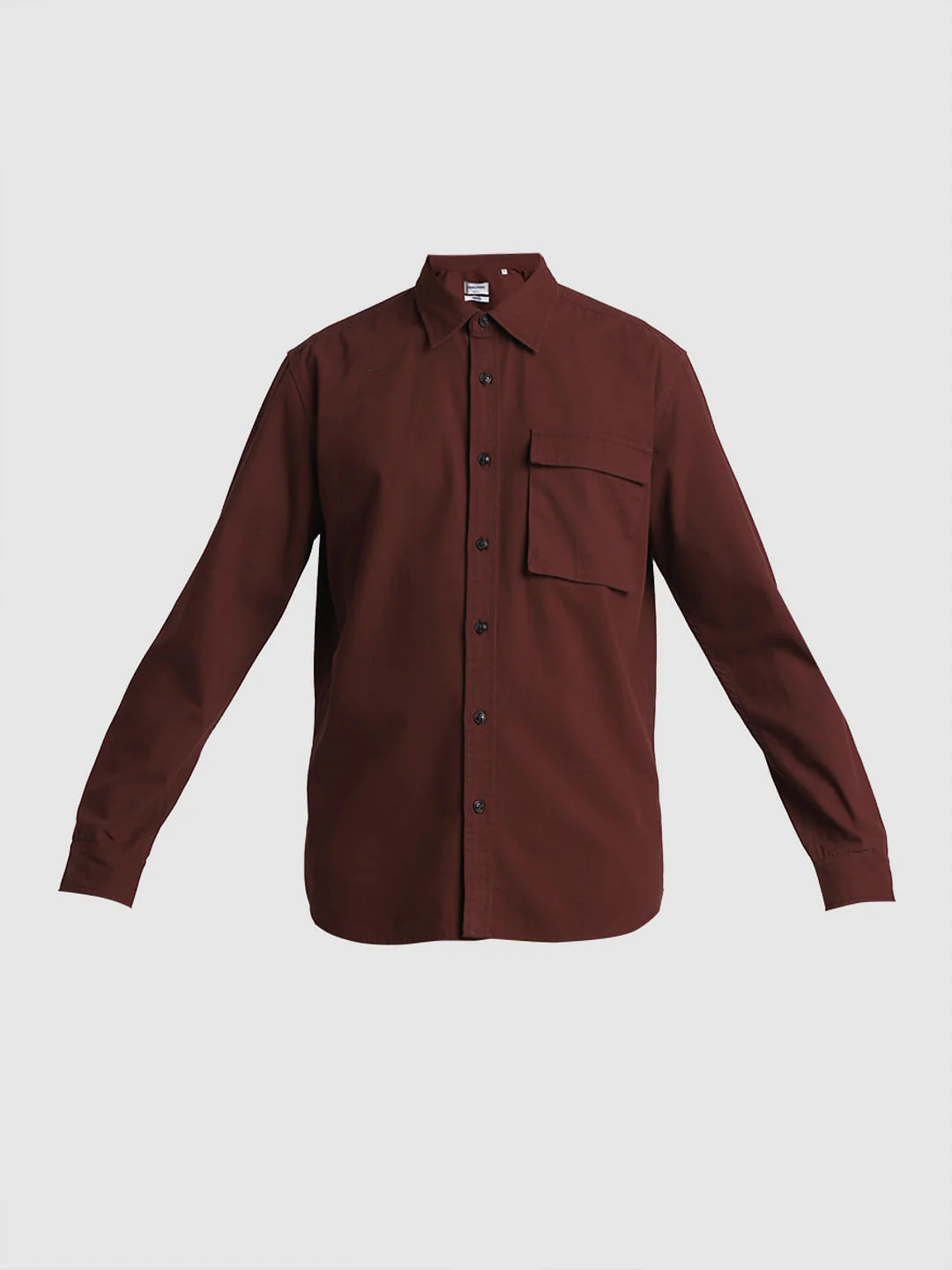 Maroon Cotton Full Sleeves Shirt - Image 7