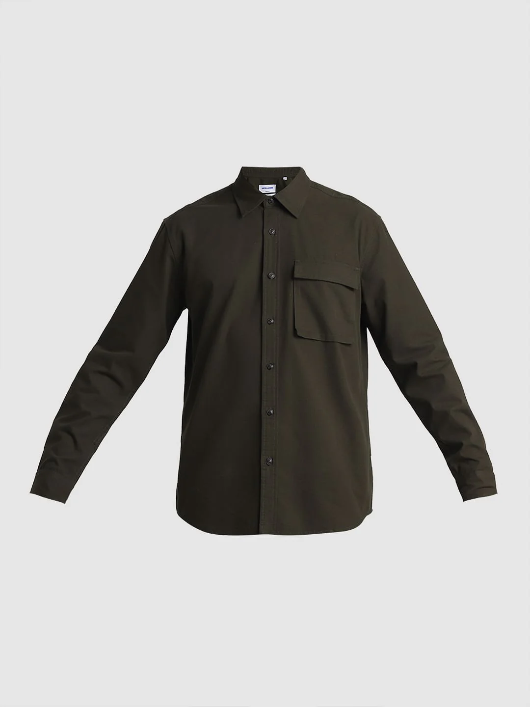 Green Cotton Full Sleeves Shirt - Image 7
