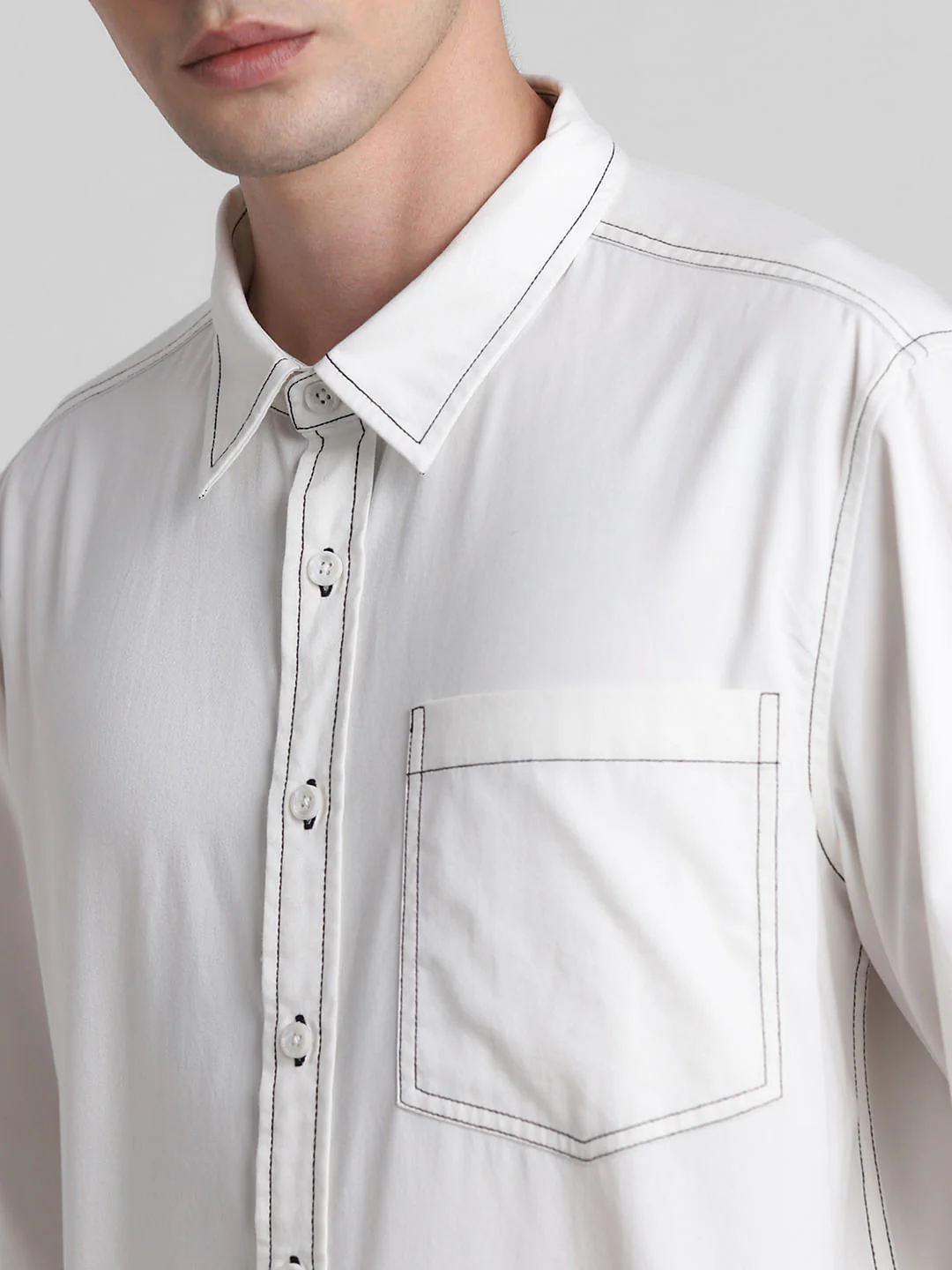 Off-White Oversized Full Sleeves Shirt - Image 5