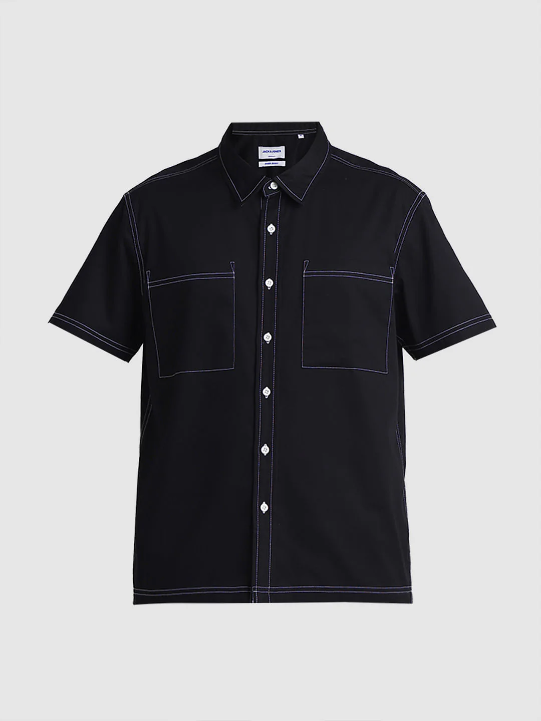 Black Oversized Short Sleeves Shirt - Image 7