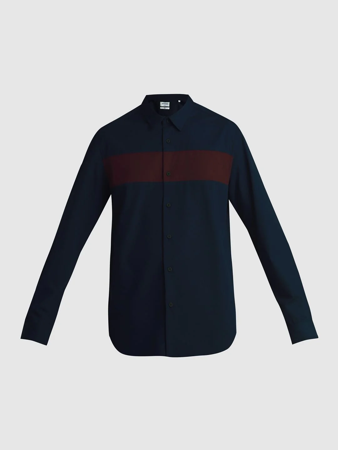 Dark Blue Cotton Full Sleeves Shirt - Image 7