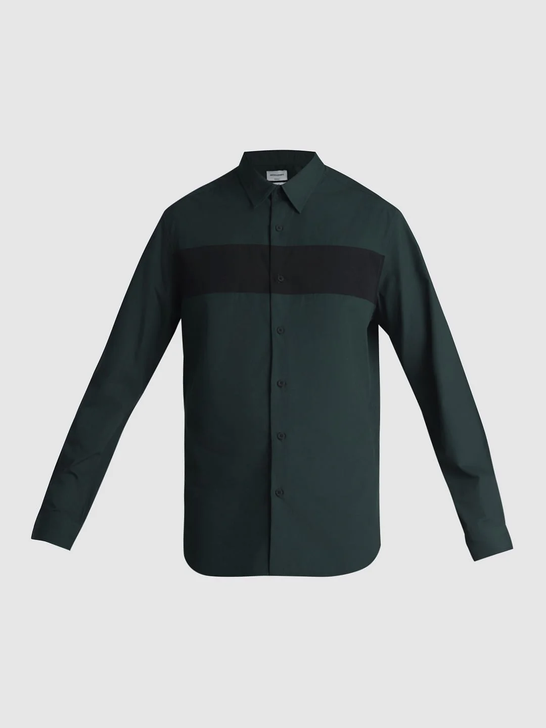 Dark Green Cotton Full Sleeves Shirt - Image 7