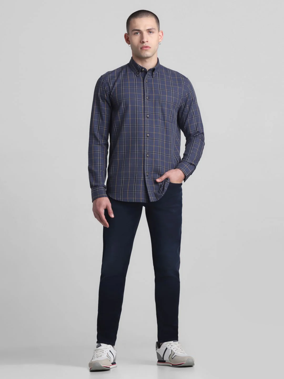 Blue Check Full Sleeves Shirt - Image 6