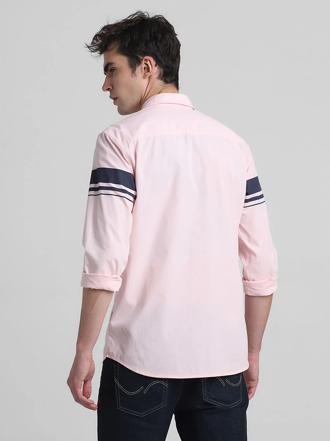 Pink Printed Full Sleeves Shirt - Image 4